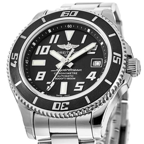 breitling superocean a1736402|Breitling Superocean Abyss 42 Automatic Black Dial Men's .